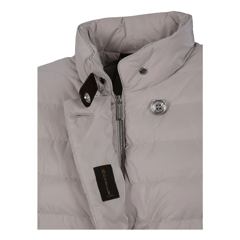 Moorer Grijze Winterjas Italiaans Gemaakt Gray Dames