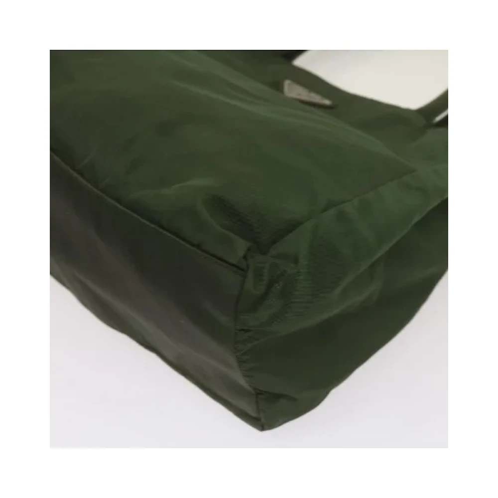 Prada Vintage Pre-owned Fabric handbags Green Dames