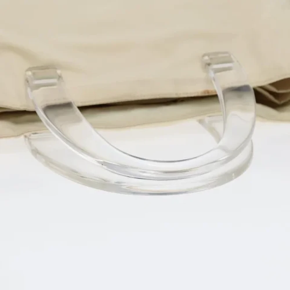 Prada Vintage Pre-owned Leather handbags Beige Dames