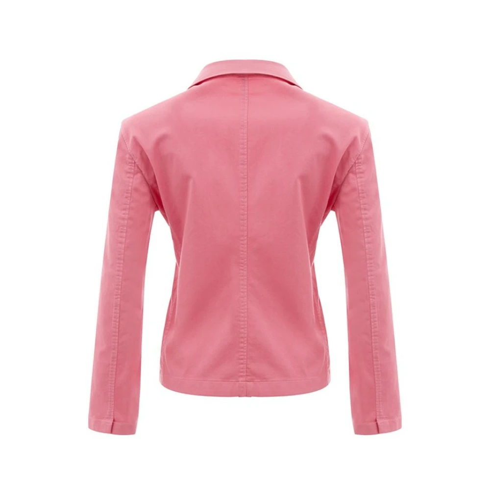Lardini Elegant Pink Cotton Jacket Pink Dames