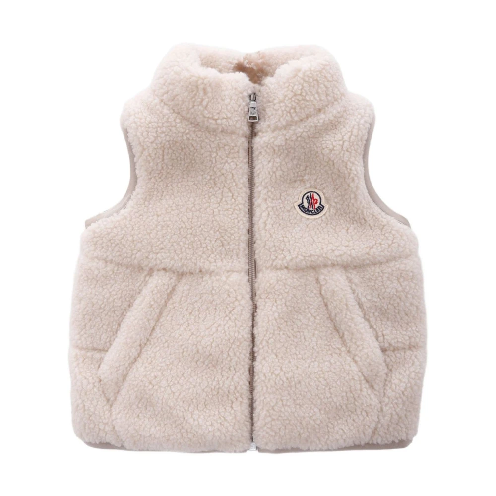 Moncler Boys Beige Vests,, Jackets With Ernst Vest Size 2 Y