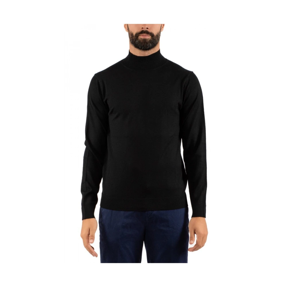 Daniele Fiesoli Men's Black Jumper Lupetto Style - Turtlenecks - M - Knitwear