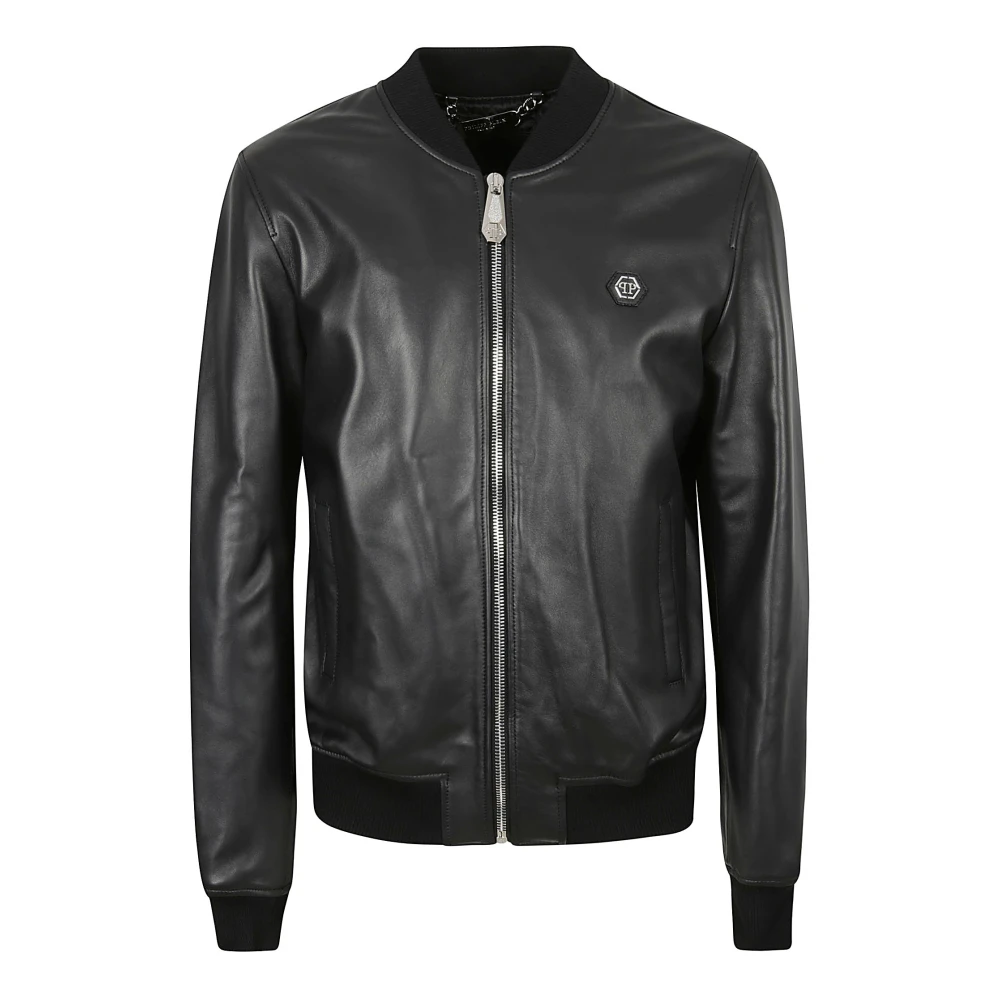 Jackets > Leather Jackets - - Philipp Plein - Modalova