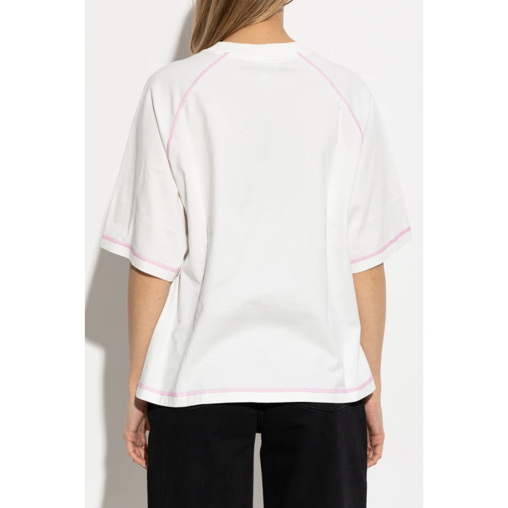 Kenzo T-shirt met bloemenmotief White Dames