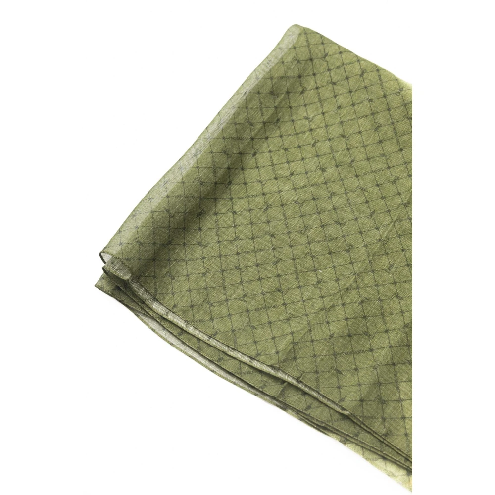 Trussardi Gedrukte Sjaal Accessoires Green Heren