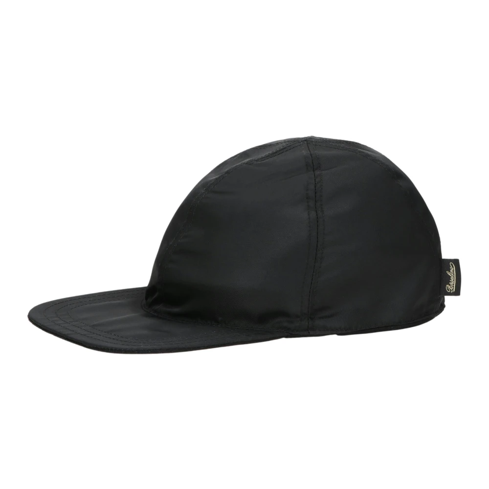 Borsalino Omkeerbare Cashmere Baseballpet Black Unisex