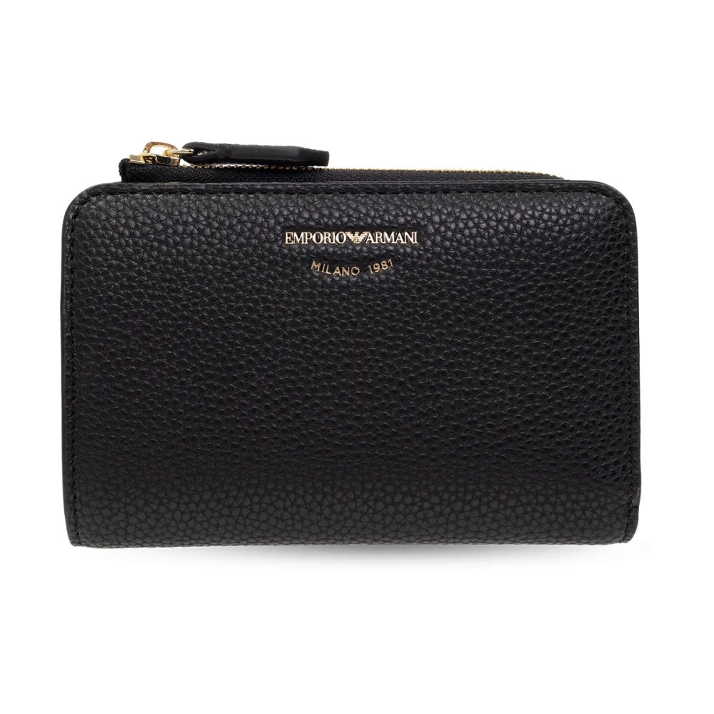 Emporio Armani Women's Black Wallets & Cardholders, One Size, Wallet With Logo
