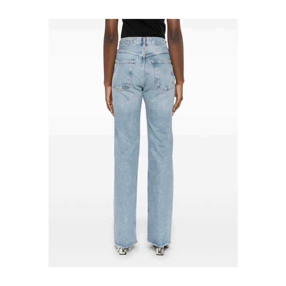 Agolde Leena Denim Jeans voor het podium Blue Dames