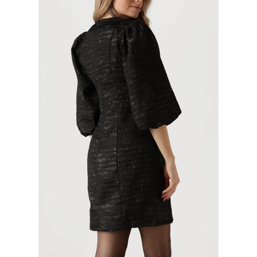 Minus Elegante Zwarte Korte Jurk Black Dames