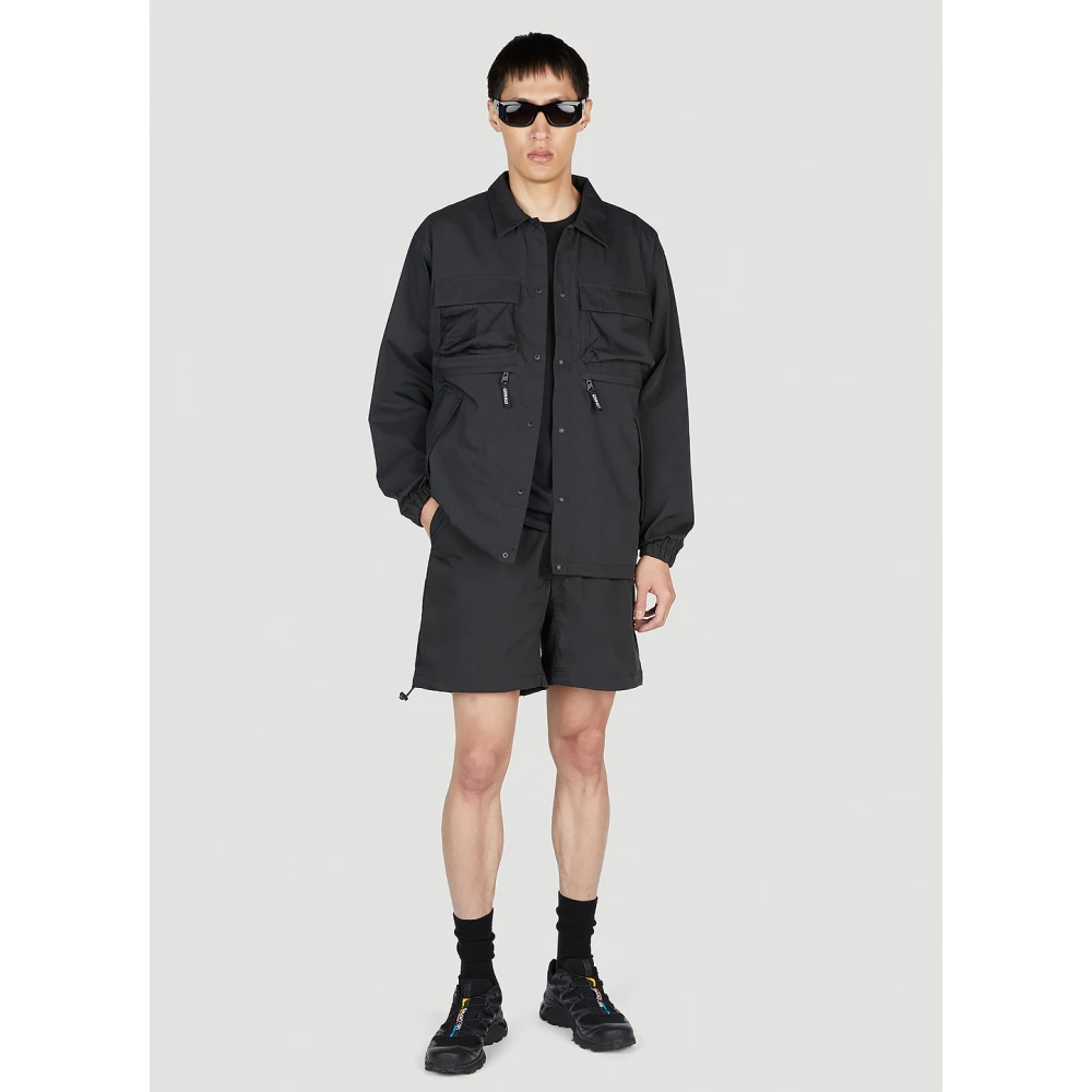 Gramicci Technische Shell Shorts met Gesp Riem Black Heren