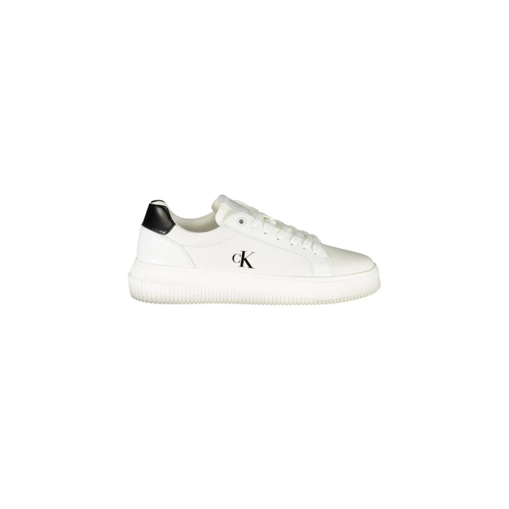 Calvin Klein Women's White Low Top Platform Sneakers