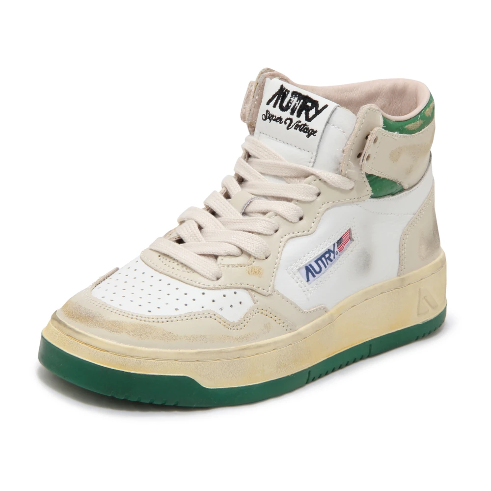 Autry Super Vintage Mid Schoenen Dames Schoenen Beige