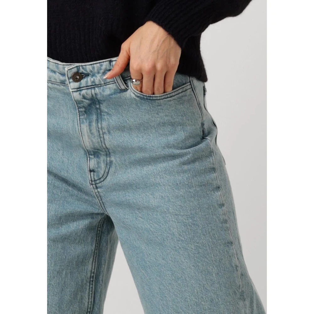 By-Bar Lina Non Stretch Wide Jeans Blue Dames