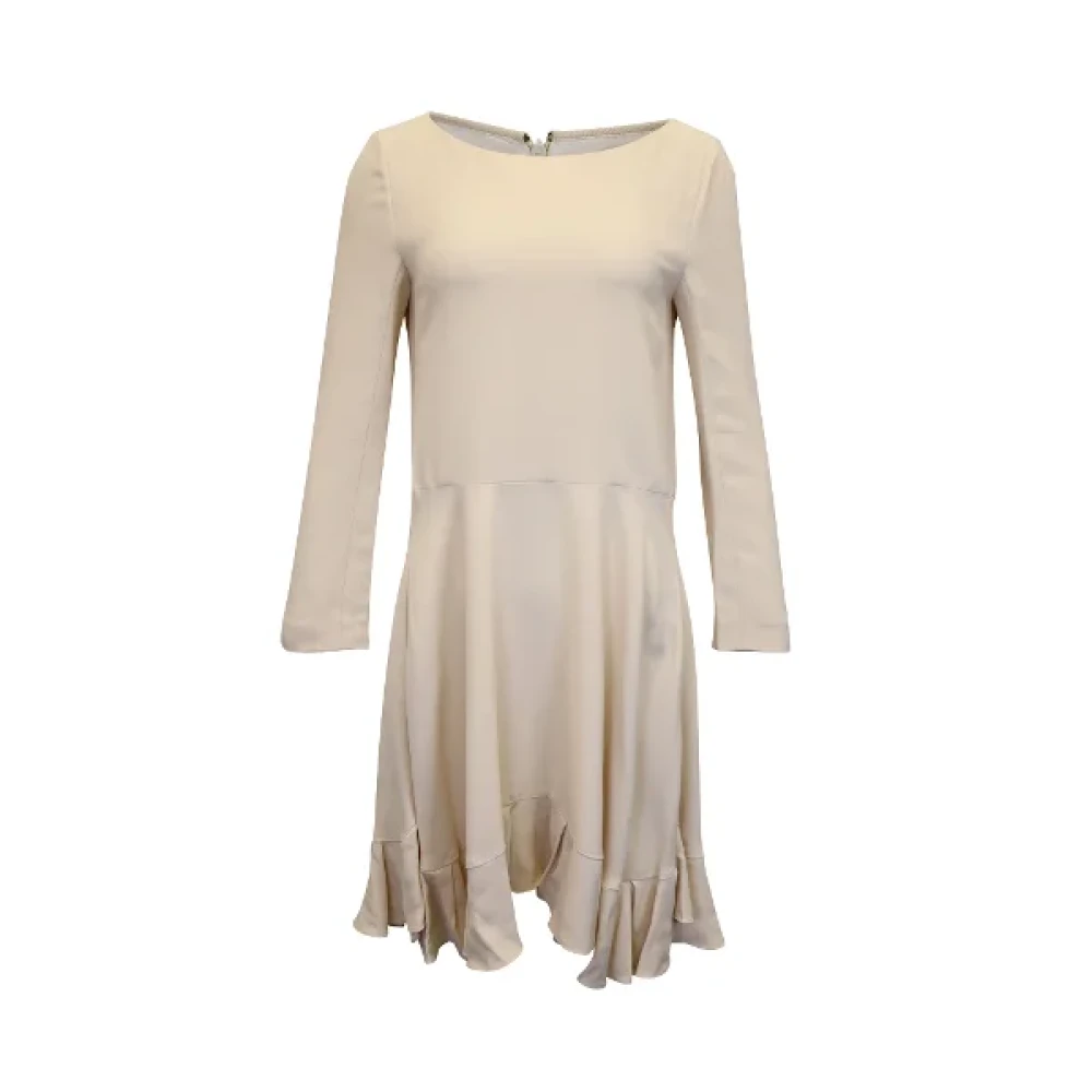 Chloé Pre-owned Polyester dresses Beige Dames