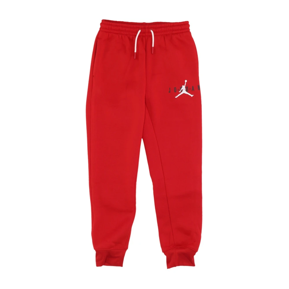 Jordan Fleece Tracksuit Byxor Red, Pojke