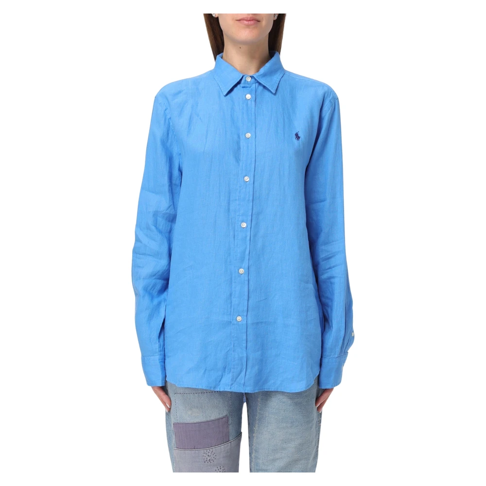 Polo Ralph Lauren Front Overhemd Blue Dames
