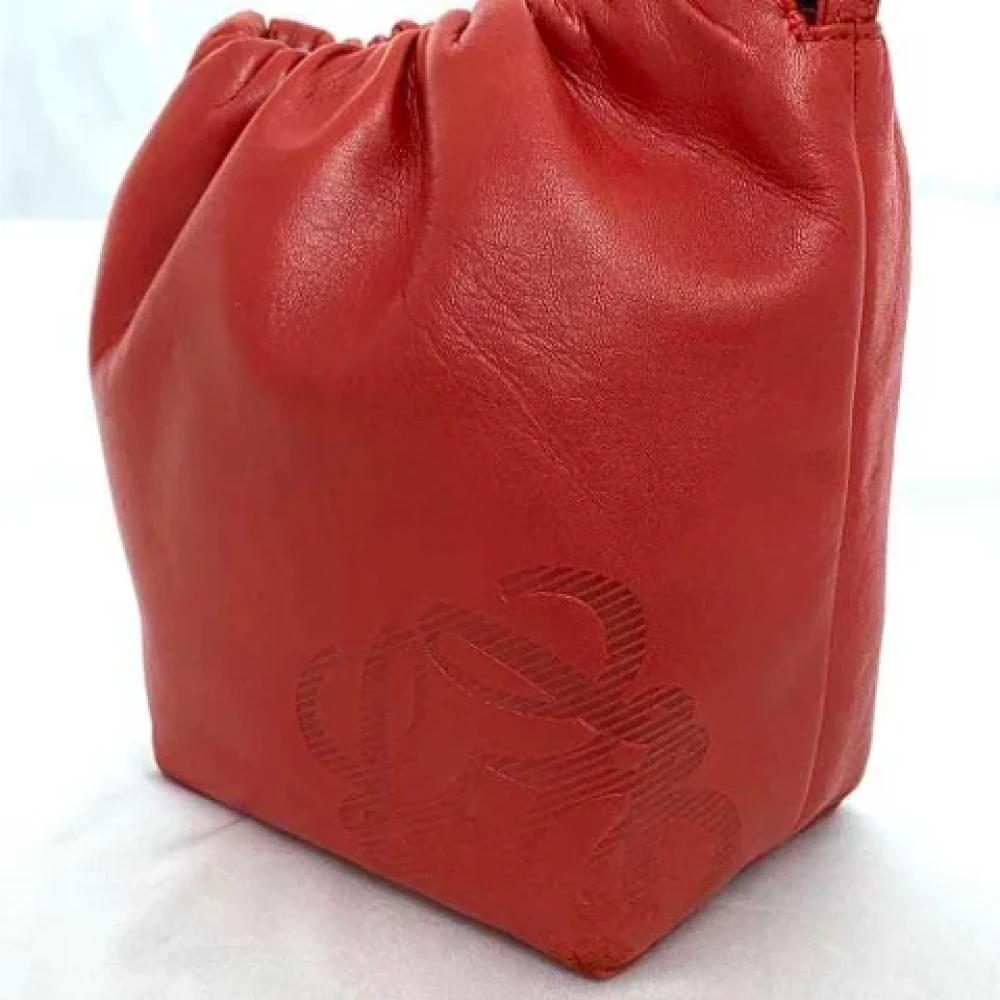 Loewe Pre-owned Leather crossbody-bags Red Dames