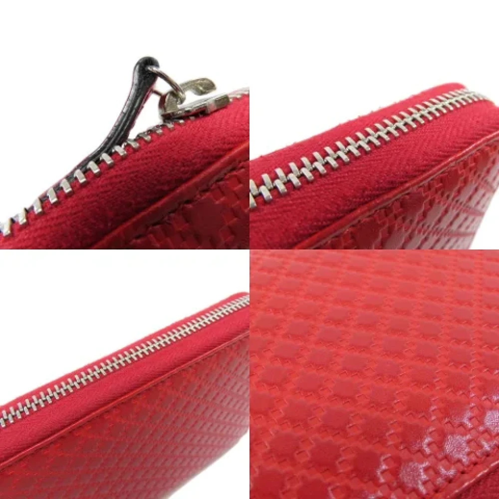 Gucci Vintage Pre-owned Leather wallets Red Dames