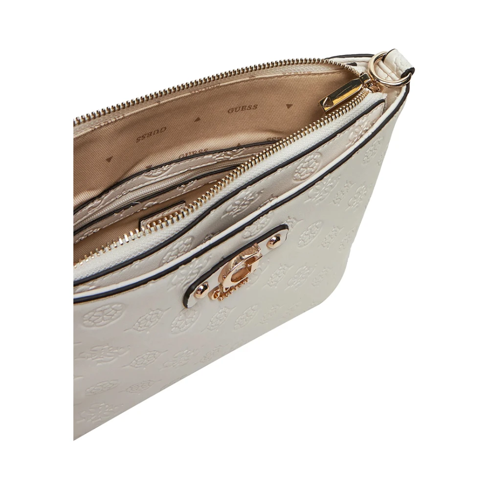 Guess Elegante witte synthetisch leren handtas Beige Dames