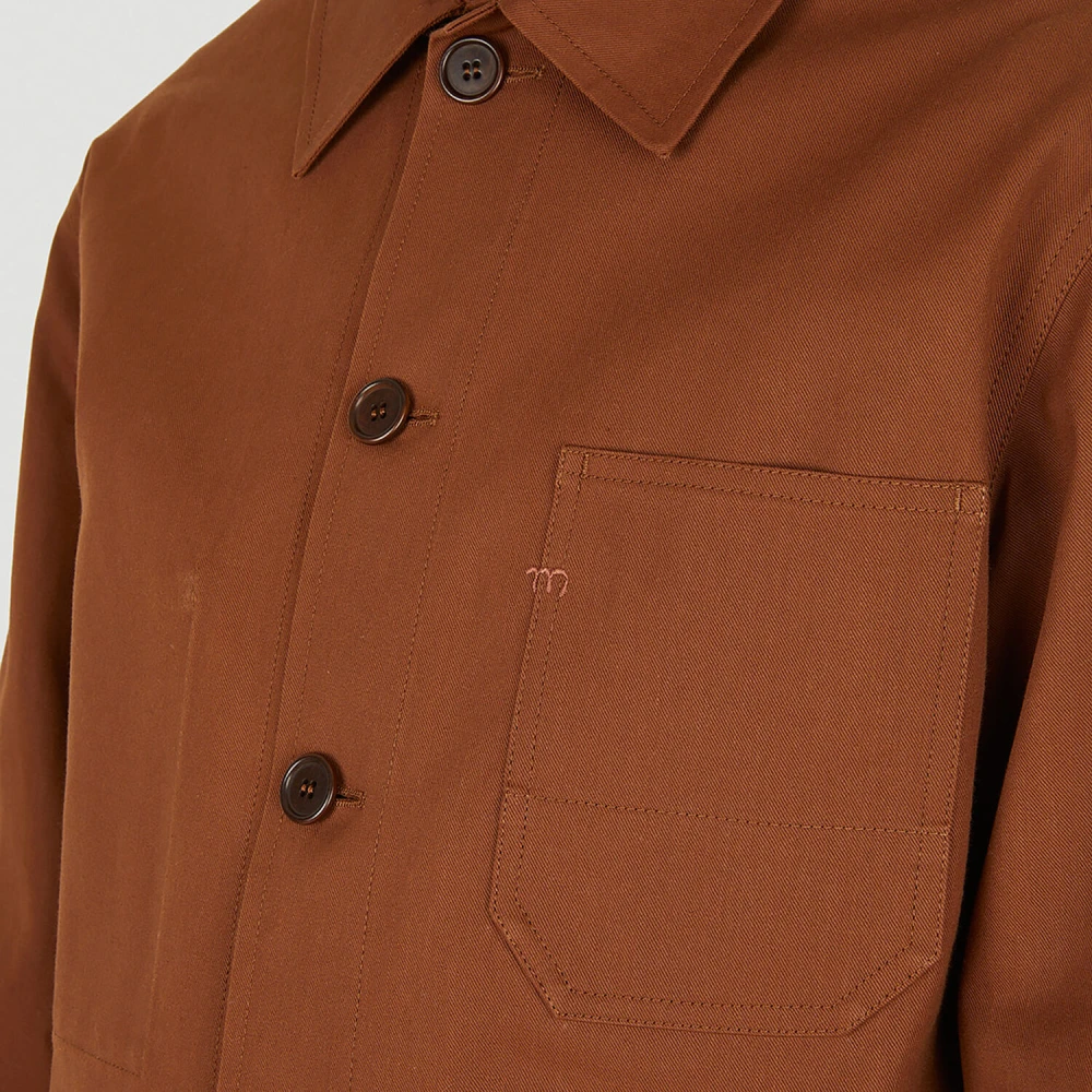 Meta Campania Collective Klassieke Katoenen Workwear Jas Brown Heren
