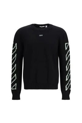Diagonal Arrow Fuzzy Sweater