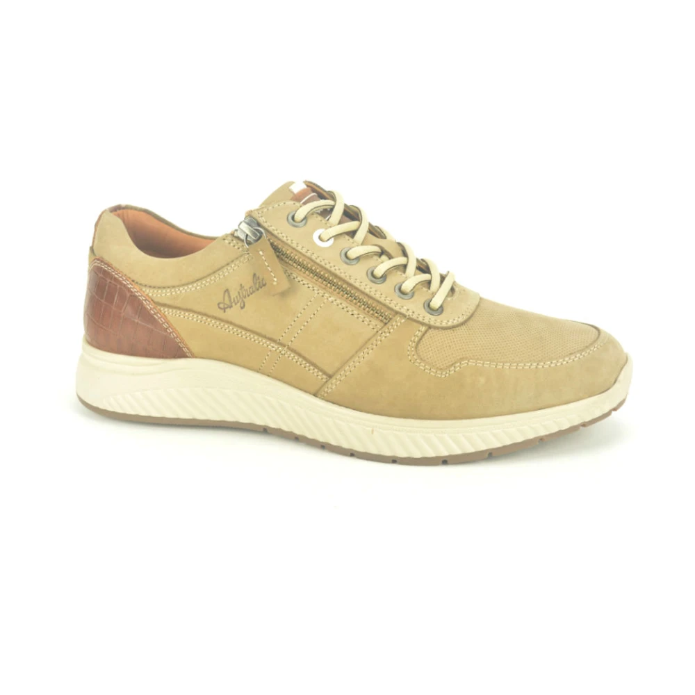 Australian Print Runner Stijlvol Tiret Heren Schoenen Beige