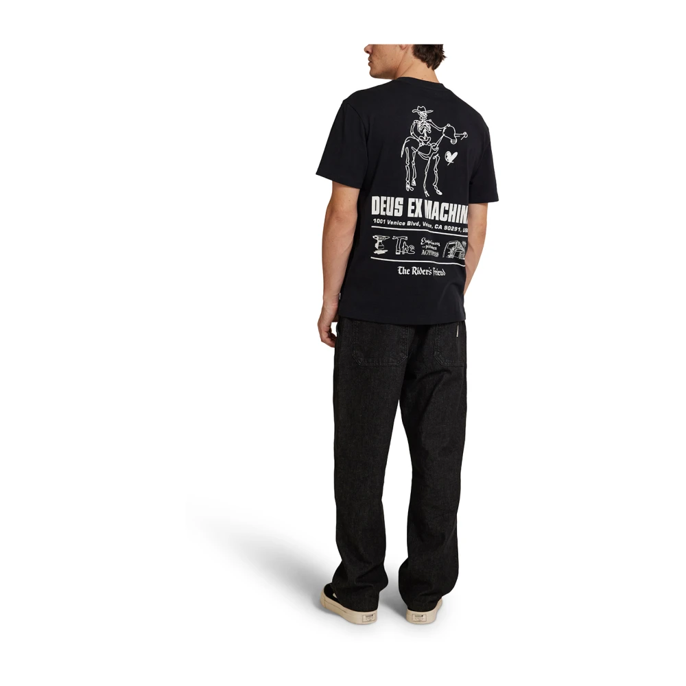 Deus Ex Machina LA Address Tee met opvallende prints Black Heren