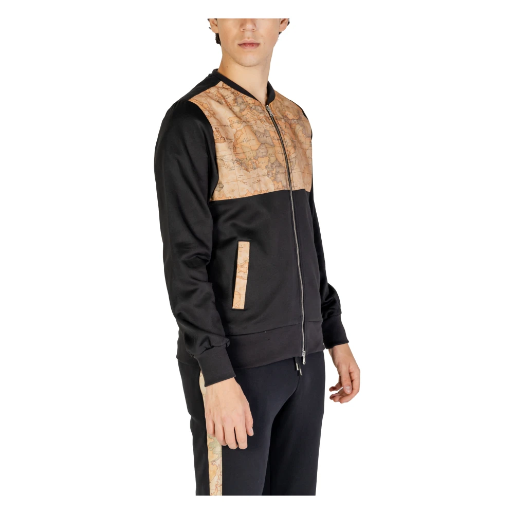 Alviero Martini 1a Classe Heren Sweatshirt Herfst Winter Collectie Black Heren