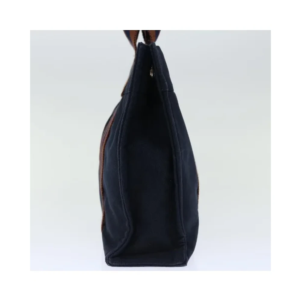 Hermès Vintage Pre-owned Canvas handbags Blue Dames