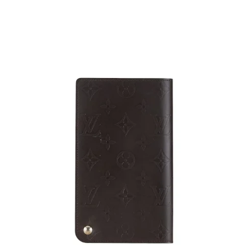 Louis Vuitton Vintage Pre-owned Leather wallets Brown Dames