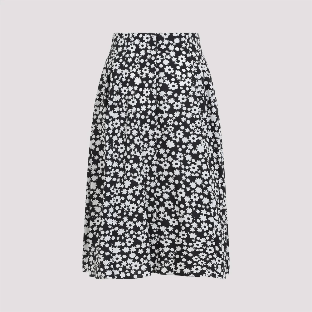Marni Zwarte Katoenen Rok Black Dames