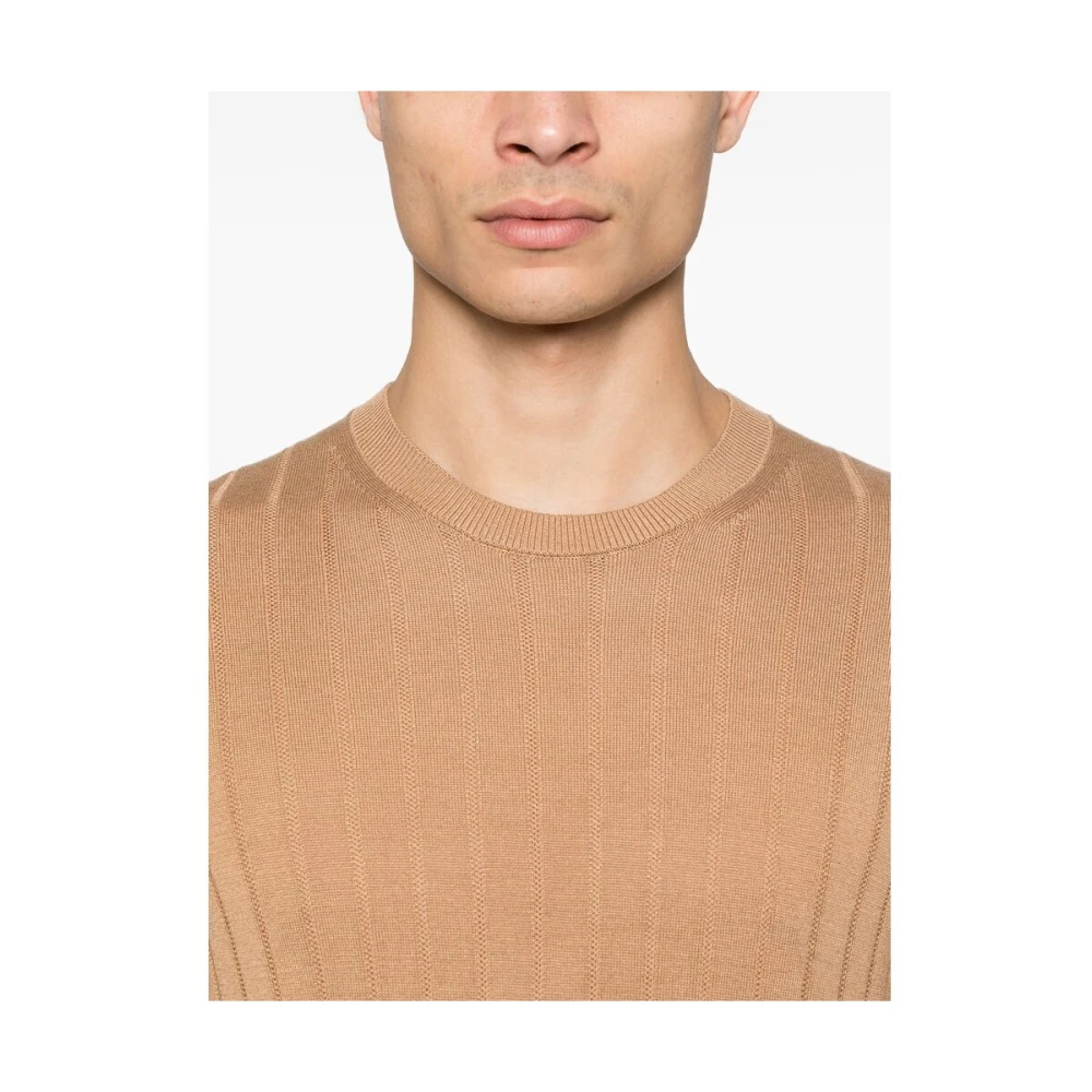 Tagliatore T-shirt Brown Heren