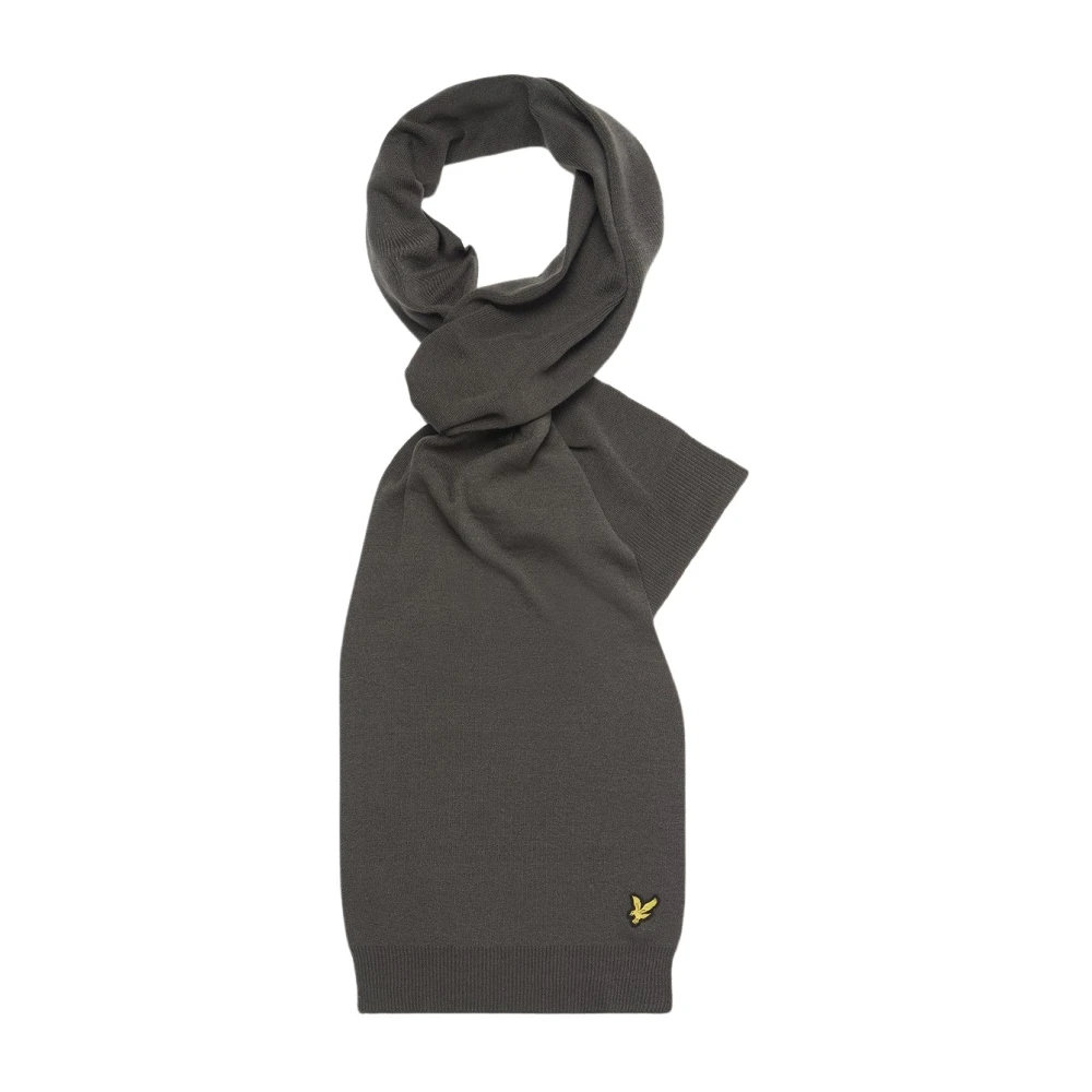 Lyle & Scott Enfärgad Halsduk - Herr Vinter Tillbehör Gray, Unisex