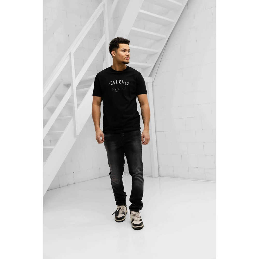 Iceberg 5D F02N Jersey T-Shirt Heren Zwart Black Heren