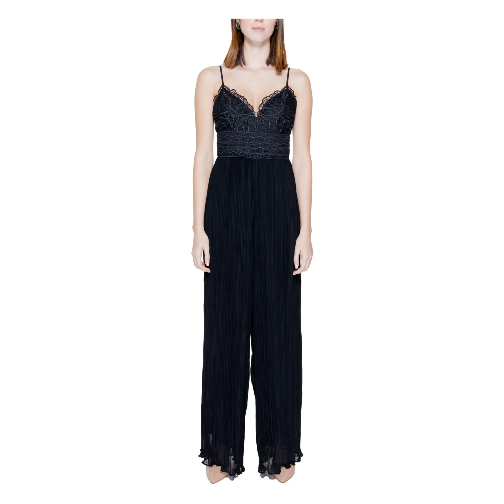 Guess Strappy Sweetheart Neckline Jumpsuit Black Dames