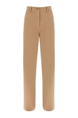 Beige Branley Jeans Hög Midja