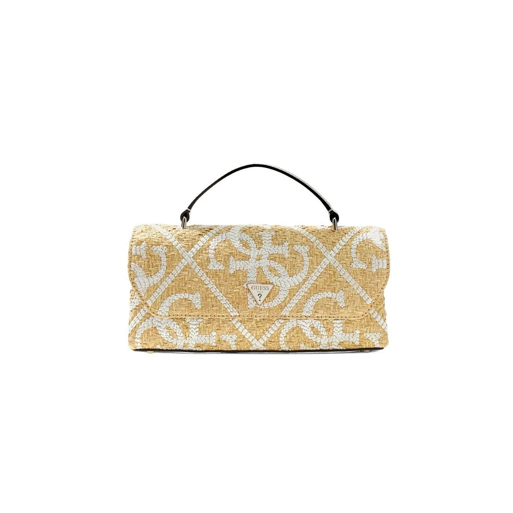 Guess Kirsten Top Handle Flap - Female - Handbags - Beige - One Size - Bags