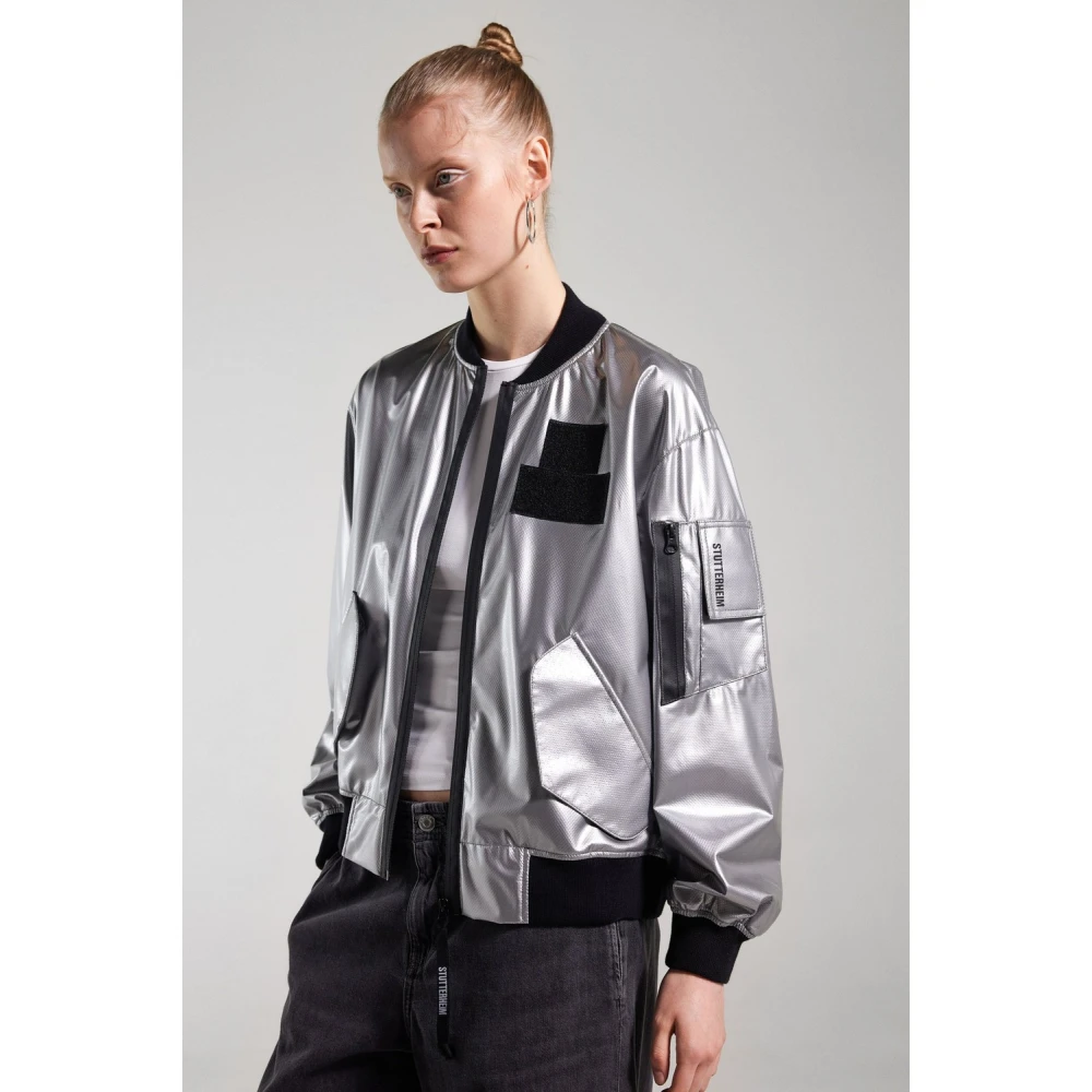 Stutterheim Reflecterende Bomberjack Gray Dames