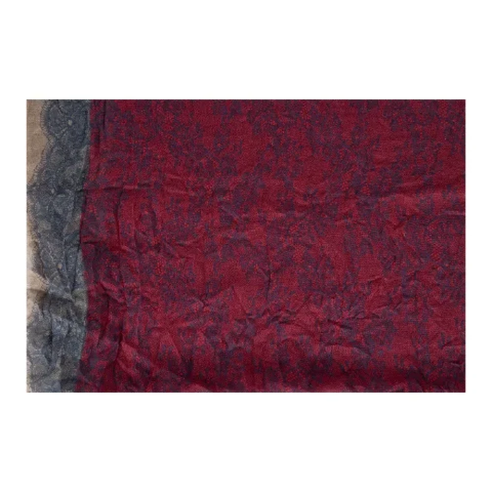 Valentino Vintage Pre-owned Cashmere scarves Red Dames