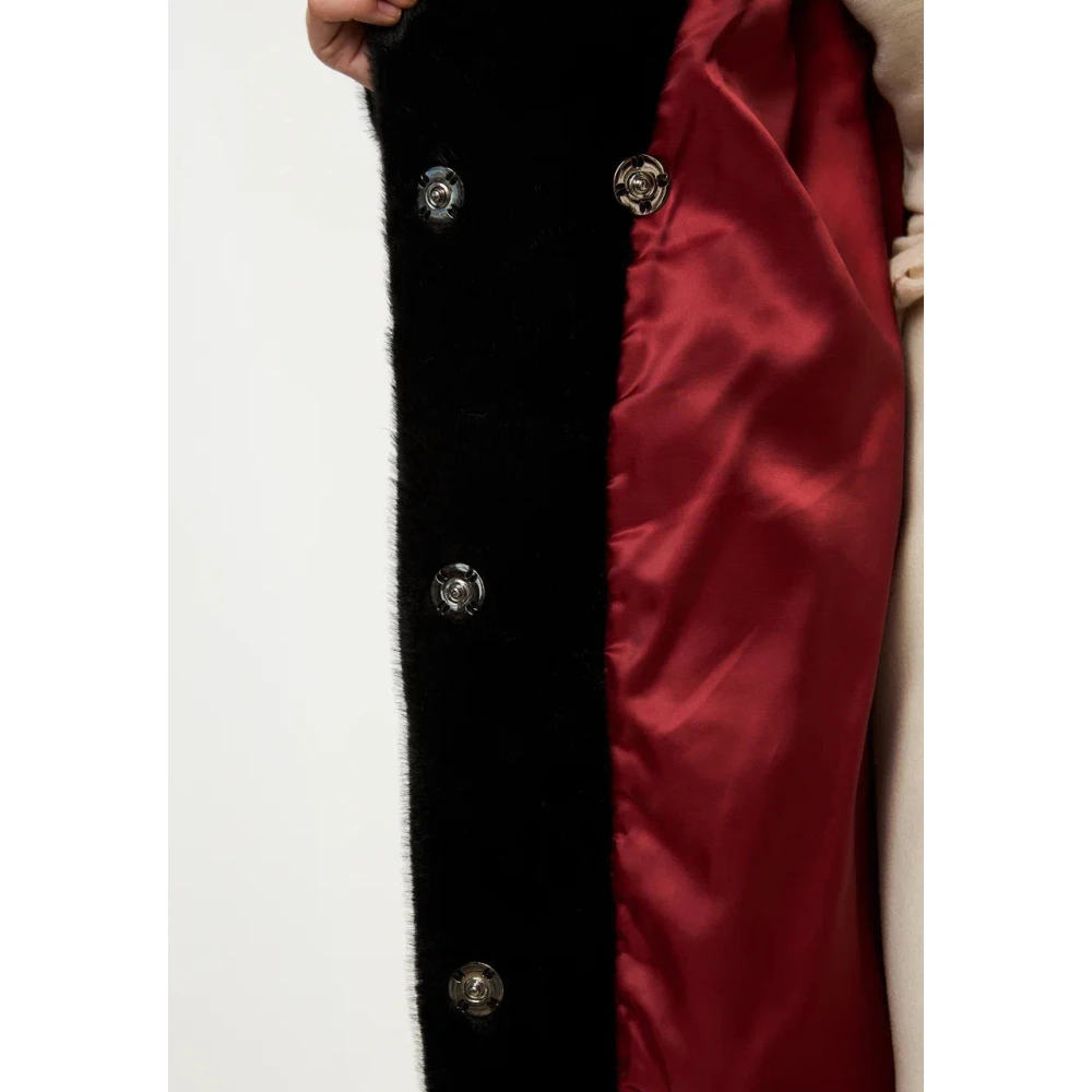 Cesare Gaspari Luxe Nep Bontjas Freya Zwart Black Dames