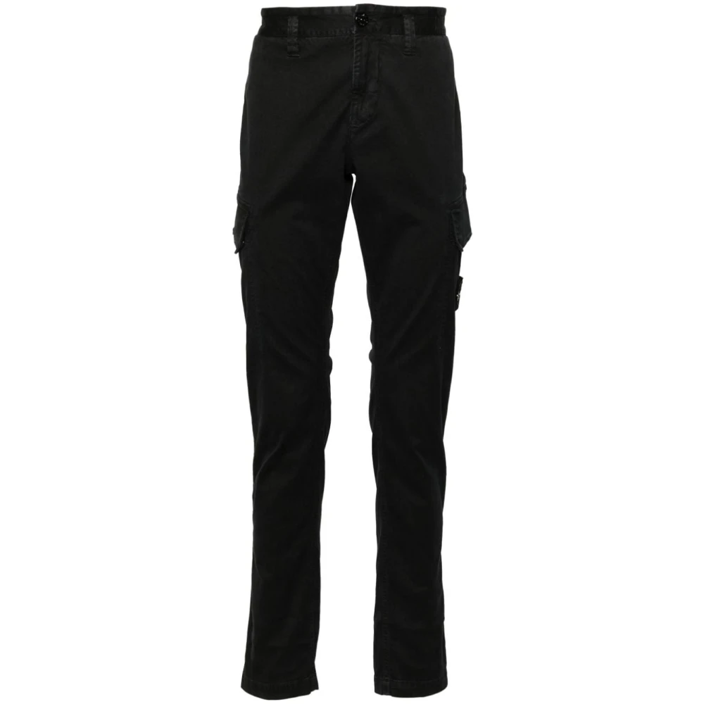 Stone Island Cargo Broek in Zwart Black Heren