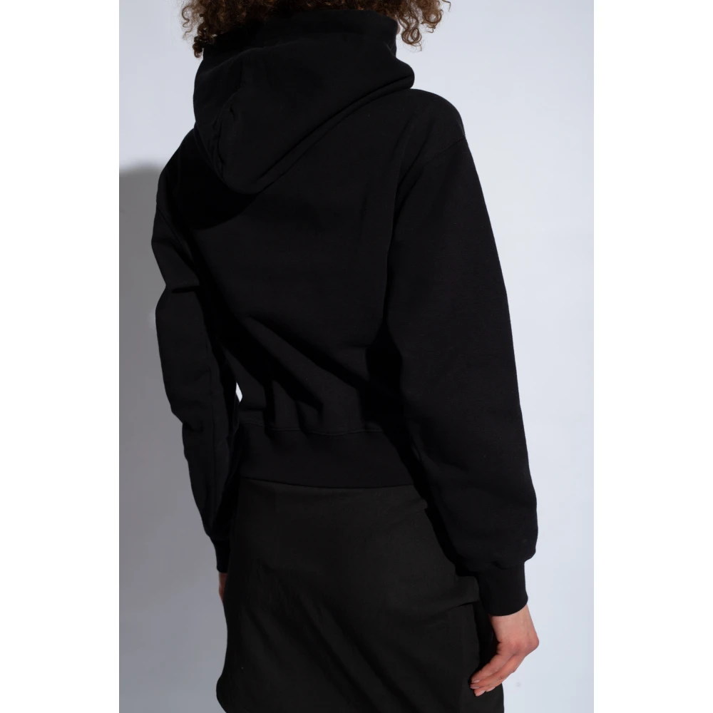 Jacquemus Hoodie met logo Black Dames