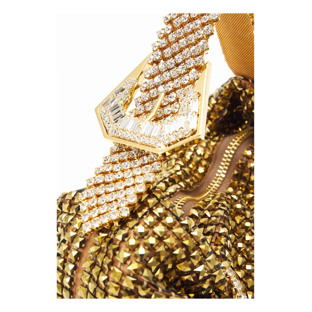 Gedebe Gouden Microkristal Jill Kettinghandtas Yellow Dames