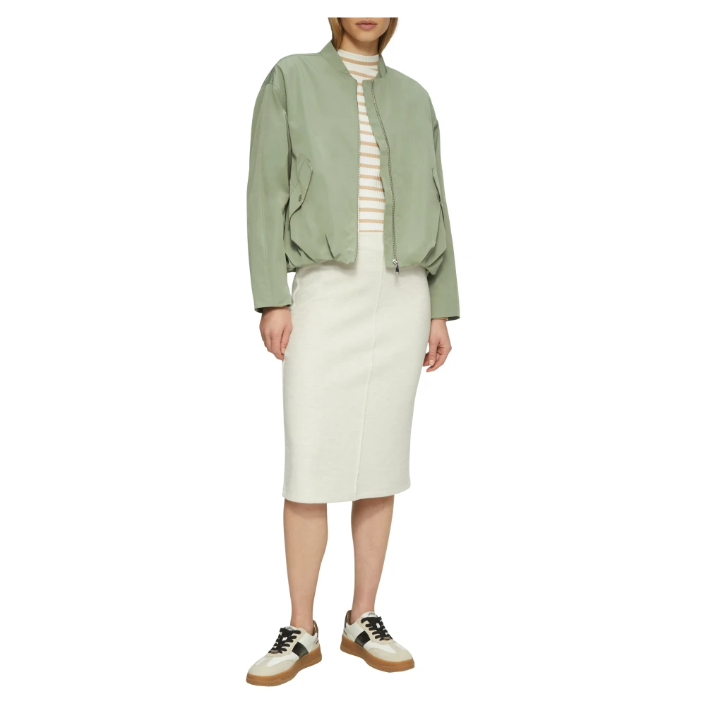 s.Oliver Blousonjack met gerimpelde details in relaxte pasvorm Green Dames