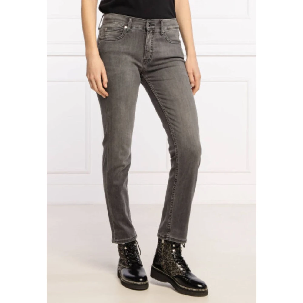 Calvin Klein Slim Fit Mid Rise Dames Jeans Gray Dames