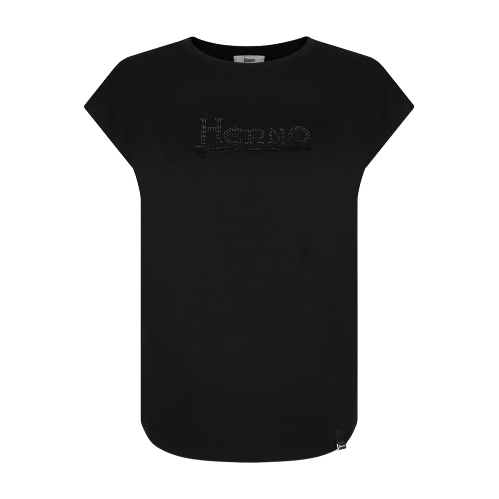 Herno - Tops > T-Shirts - Black - Herno - Modalova