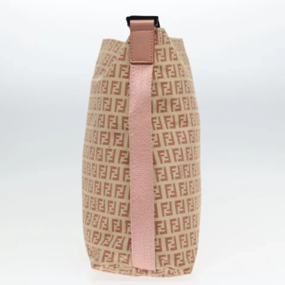 Fendi Vintage Pre-owned Canvas fendi-bags Beige Dames