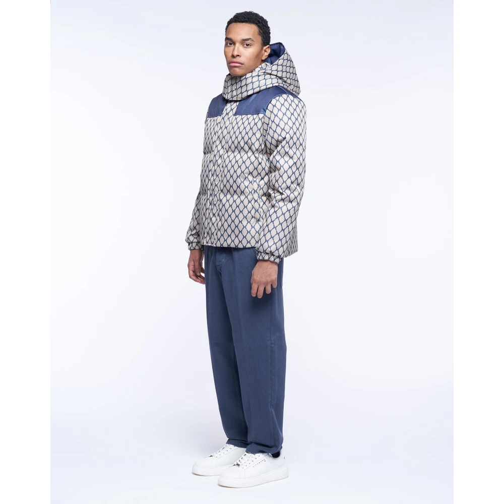 John Richmond Gewatteerde jas met capuchon Multicolor Heren