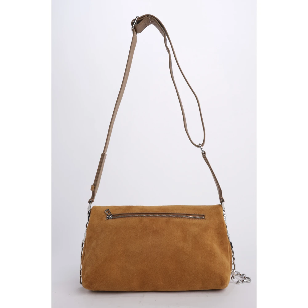 Zadig & Voltaire Rock suède samenstelling 100% rundleer Brown Dames