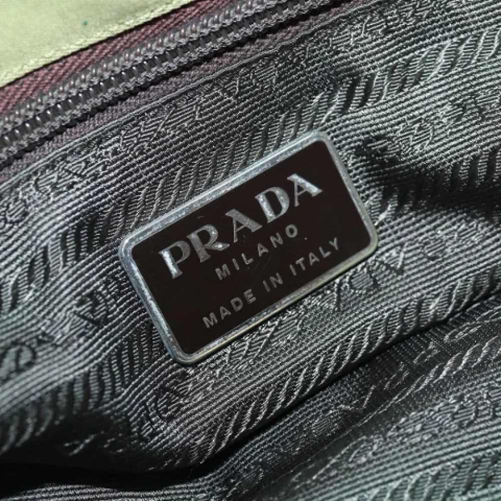 Prada Vintage Pre-owned Fabric prada-bags Green Dames